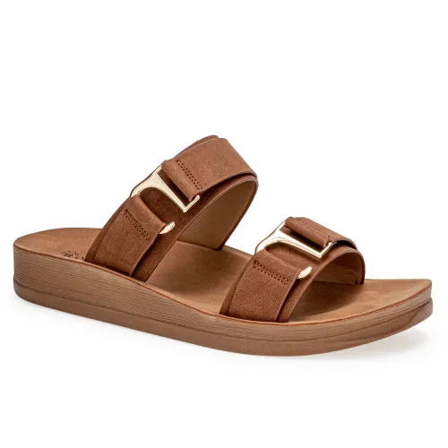 Platanitos Marron de Mujer modelo Sandalia Dama S Grym marrones sintéticos mujer 2025042121052494443 Sintético Sintético